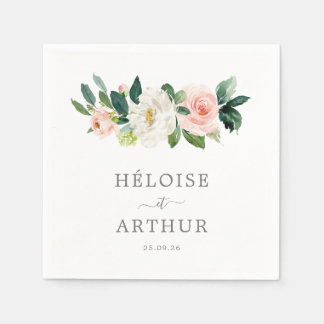 Guardanapo De Papel Élegante, Serviette Personnalisée Dîner De Mariage