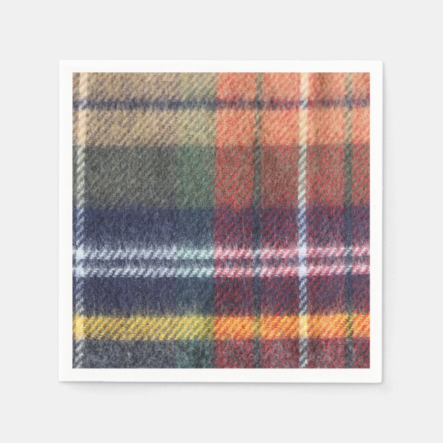Guardanapo De Papel Elegante Tartan Paper Napkin (Frente)