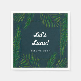 Guardanapo De Papel Elegante Tropical Luau Napkins