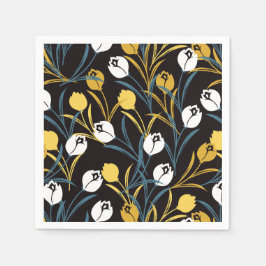 Guardanapo De Papel Elegante Tulip Floral