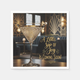 Guardanapo De Papel Elegante Um Pequeno Gosto de Alegria Em Breve