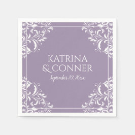 Guardanapo De Papel Elegante Wedding Napkins | Nadine (Lavanda)