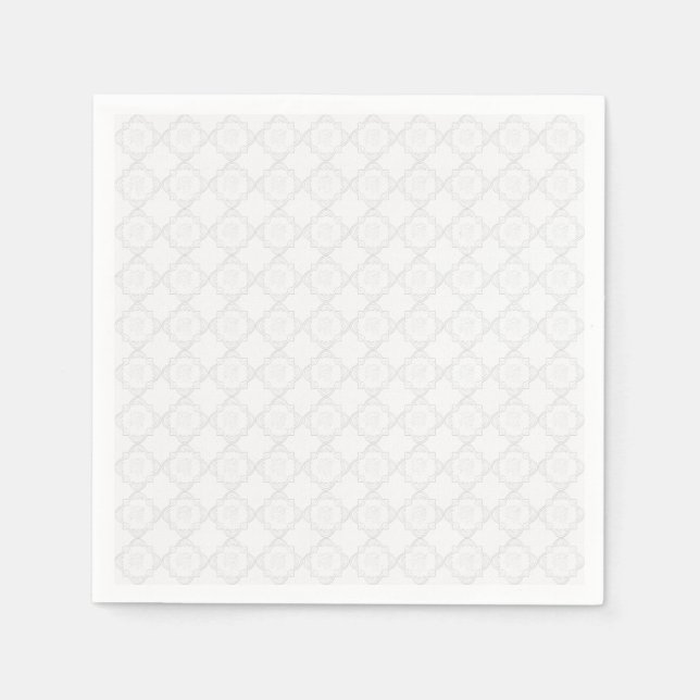 Guardanapo De Papel Elegante White Lace (Frente)