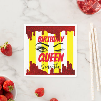 Guardanapo De Papel Elegante Yellow Birthday 18º | 21ruas | 40.o | 50.