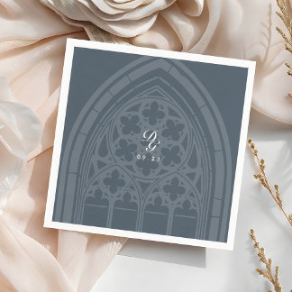 Guardanapo De Papel Elegantes Detalhes de Casamento Gótico Clássico Or