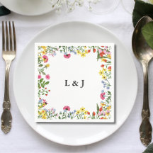 Elegantes Flores Silvestres Coloridas Casamento Fl