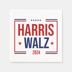 Guardanapo De Papel Eleição da Campanha Harris Walz