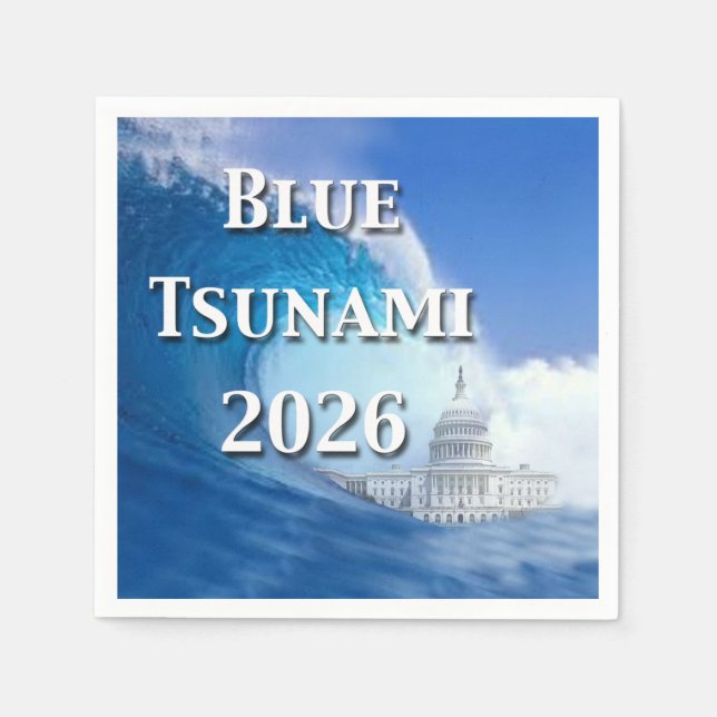 Guardanapo De Papel Eleição Tsunami Azul 2026 (Frente)