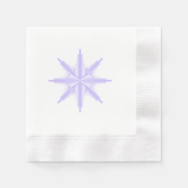 Guardanapo De Papel Elemento de deco de arte em papel lilás e roxo Náp (Frente)