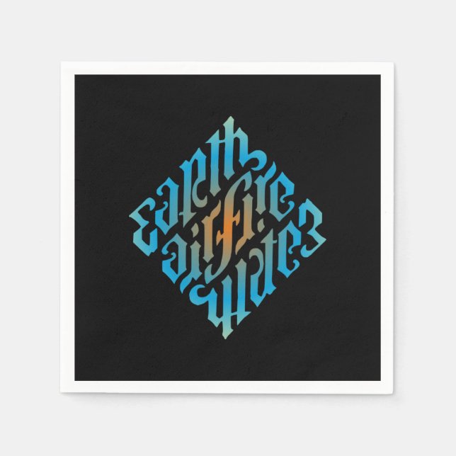 Guardanapo De Papel Elementos Illuminati (Frente)