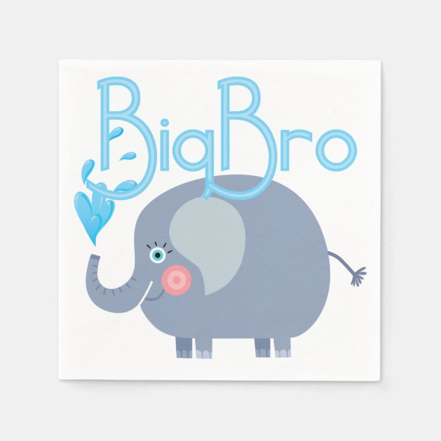 Guardanapo De Papel Elephant Big Bro (Frente)