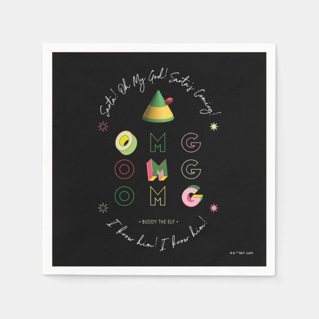 Guardanapo De Papel Elf o Filme | PAPAIS NOEIS OMG (Frente)