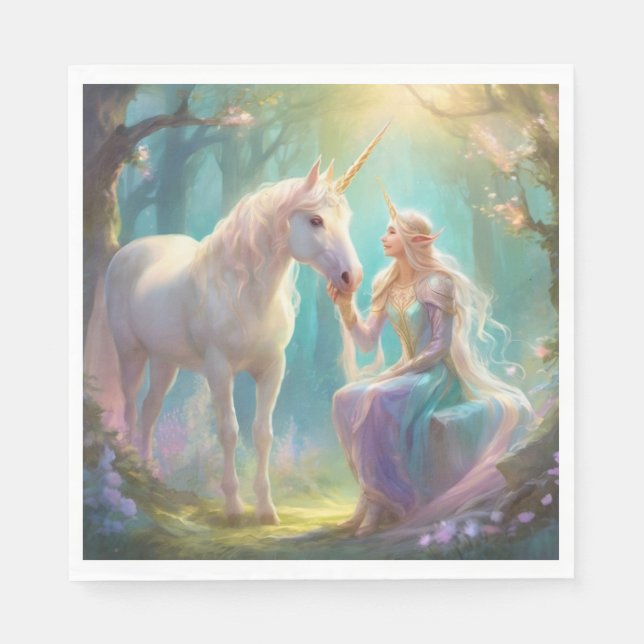 Guardanapo De Papel Elf Unicorn Paper (Frente)