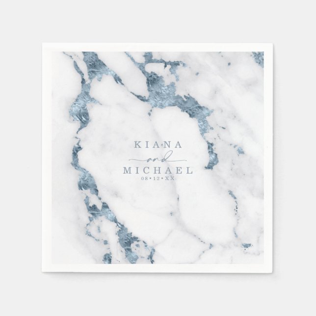 Guardanapo De Papel Elizabeth Fair Dusty Blue ID816 (Frente)