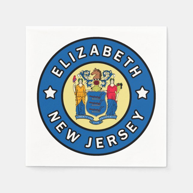 Guardanapo De Papel Elizabeth New Jersey (Frente)