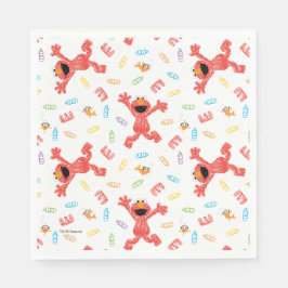 Guardanapo De Papel Elmo Crayon Pattern