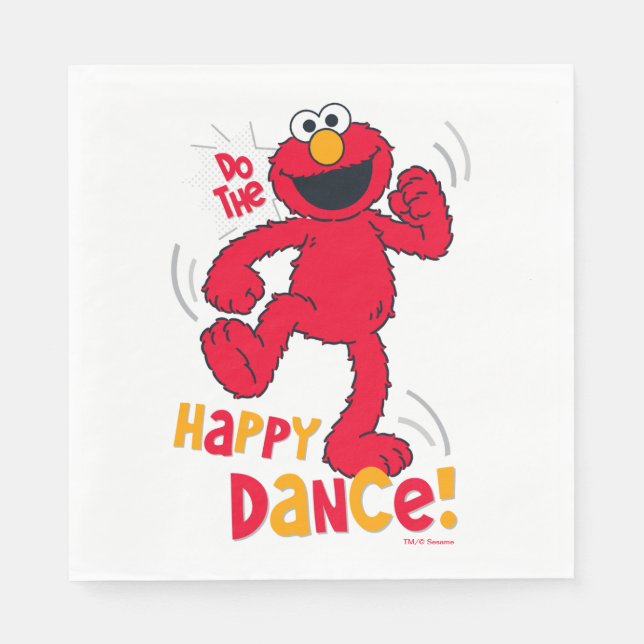 Guardanapo De Papel Elmo | Dança feliz (Frente)