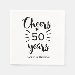 Guardanapo De Papel Elogios brancos e pretos a 50 anos