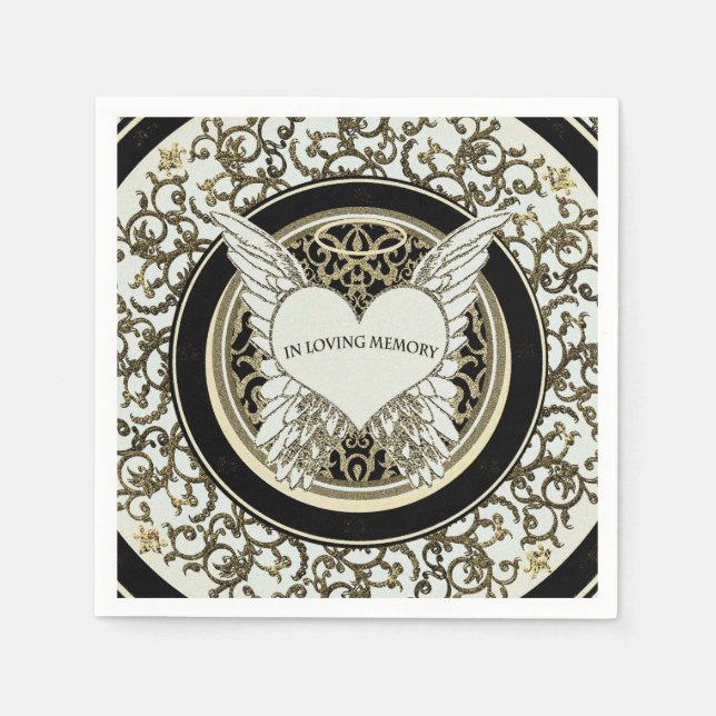 Guardanapo De Papel Em memória de amor (Frente)