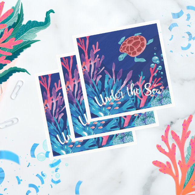 Guardanapo De Papel Embaixo do Oceano Oceânico 1rua (Criador carregado)