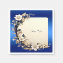 Embelezamento Floral Branco Azul