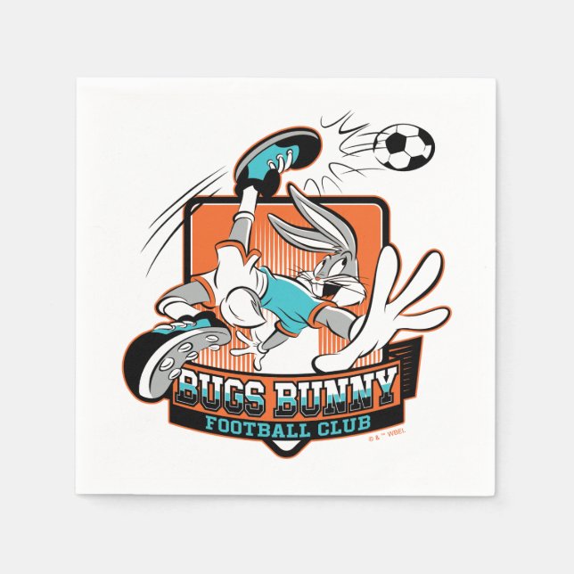 Guardanapo De Papel Emblema do Clube de Futebol do BUGS BUNNY™ (Frente)