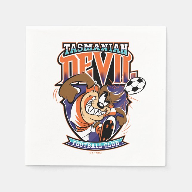 Guardanapo De Papel Emblema do Clube de Futebol Tasmanian Devil (Frente)