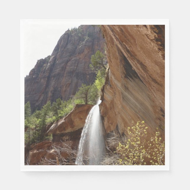 Guardanapo De Papel Emerald Pool Falls III do Parque Nacional de Zion (Frente)