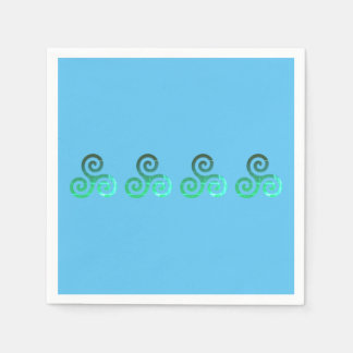 Guardanapo De Papel Emerald Triskele Símbolo Celta Antigo