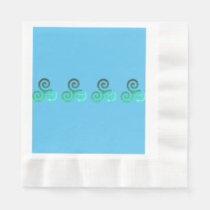 Guardanapo De Papel Emerald Triskele Símbolo Celta Antigo