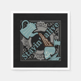 Guardanapo De Papel Empurre o café!