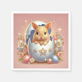 Guardanapo De Papel Encantado Bebê Bunny Napkins