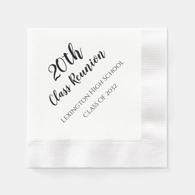 Guardanapo De Papel Encontro de Turma Personalizado  (Frente)