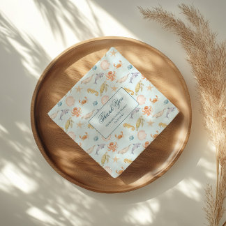 Guardanapo De Papel Encontro Você Em Breve Chá de Bebê Rococó