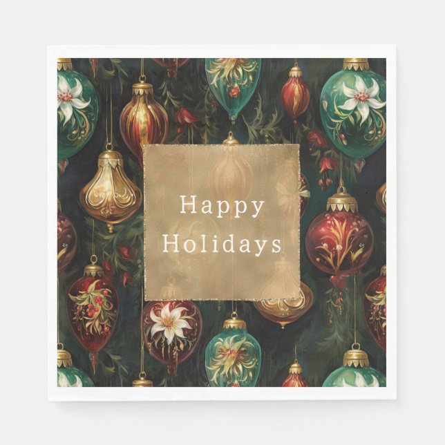 Guardanapo De Papel Enfeites de natal (Frente)