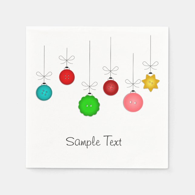 Guardanapo De Papel Enfeites de natal (Frente)