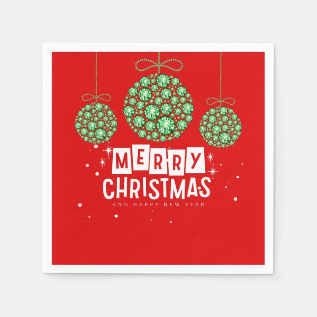 Guardanapo De Papel Enfeites de natal (Frente)