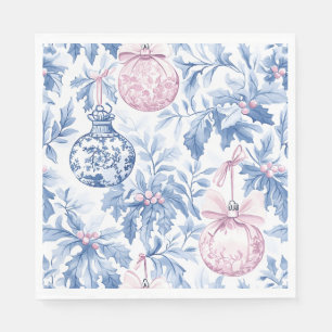 Guardanapo De Papel Enfeites de natal com pasta azul-rosa