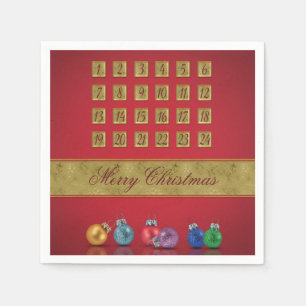 Guardanapo De Papel Enfeites de natal de Calendário Avançados