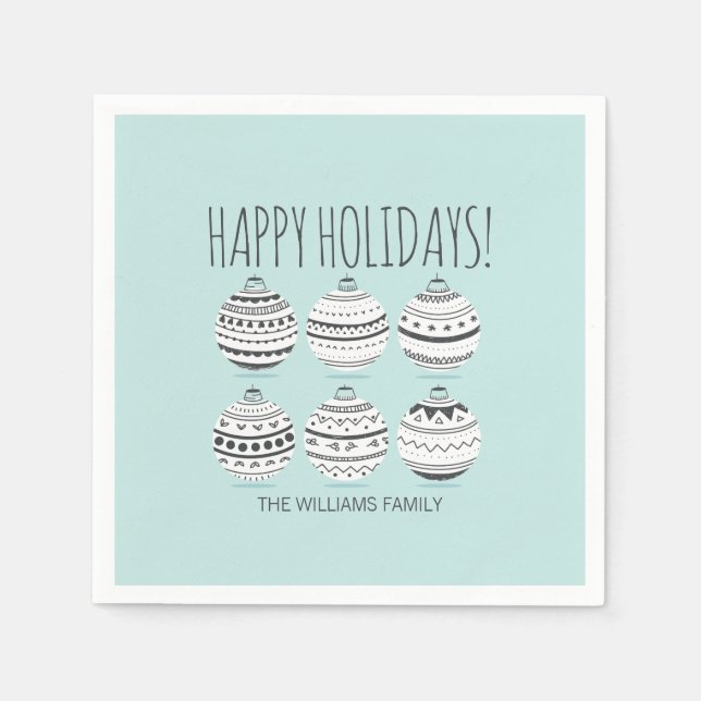 Guardanapo De Papel Enfeites de natal Papelão de Férias (Frente)