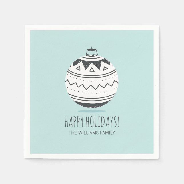 Guardanapo De Papel Enfeites de natal Papelão de Férias (Frente)