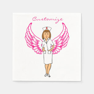 Guardanapo De Papel Enfermeira Anjo Asas Trovão