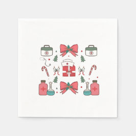 Guardanapo De Papel Enfermeira Coquette Arco Enfermeira Personalizada 