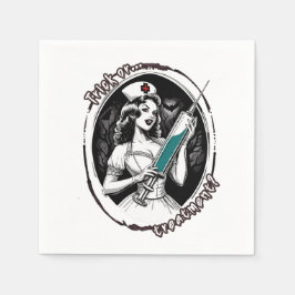 Guardanapo De Papel Enfermeira de Halloween