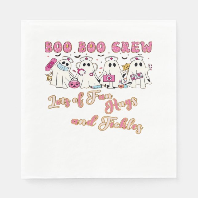 Guardanapo De Papel Enfermeira Diversão de Halloween Design essencial  (Frente)