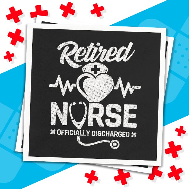 Guardanapo De Papel Enfermeira Enfermeira Enfermeira Aposentada Engraç (Criador carregado)