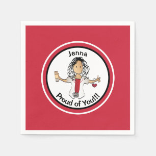 Guardanapo De Papel Enfermeira Enfermeira Engraçada Parabéns Napkins