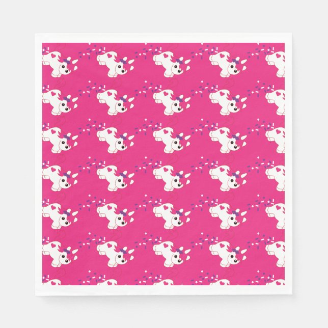 Guardanapo De Papel Enfermeiro de Unicórnio Bonito (Frente)