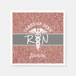 Guardanapo De Papel Enfermeiro RN Rosa de Graduação de Caduco Literatu