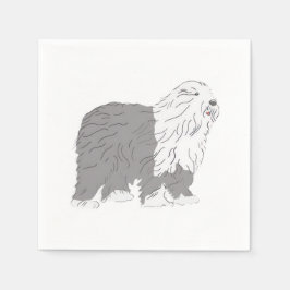 Guardanapo De Papel English Sheepdog